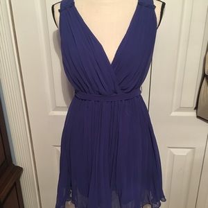 Blue chiffon dress